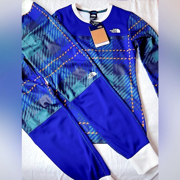 The North Face women flash dry base layer plaid waffle set - Picture 2 of 8